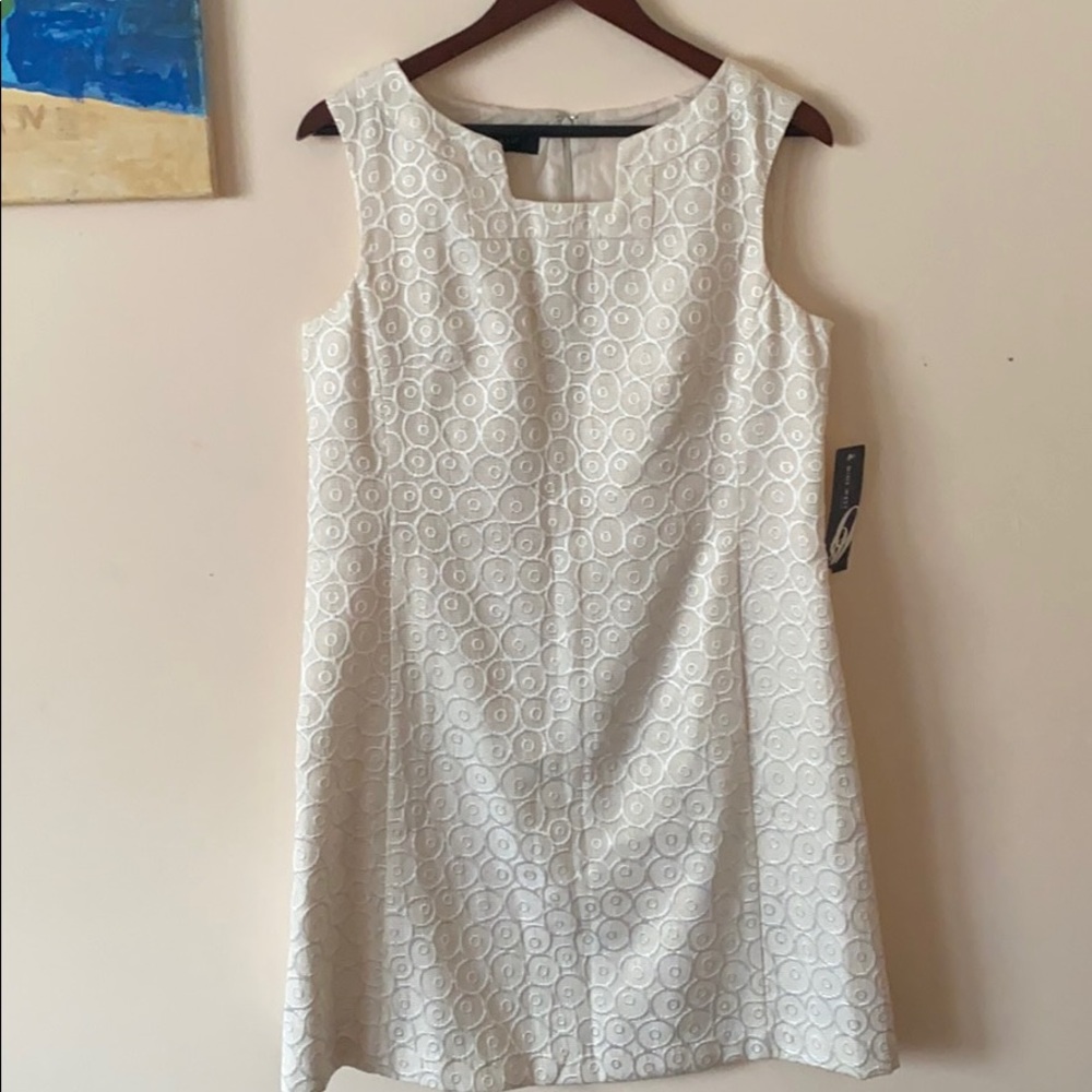 Nine West Ivory textured dress